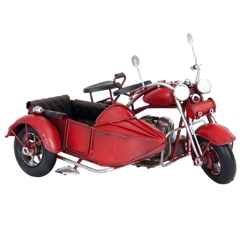 6Y2255 Deko Mini Modell Motorrad 18x14x11 cm Rot Metall Kunststoff Deko Accessoires Dekoration Modell Auto