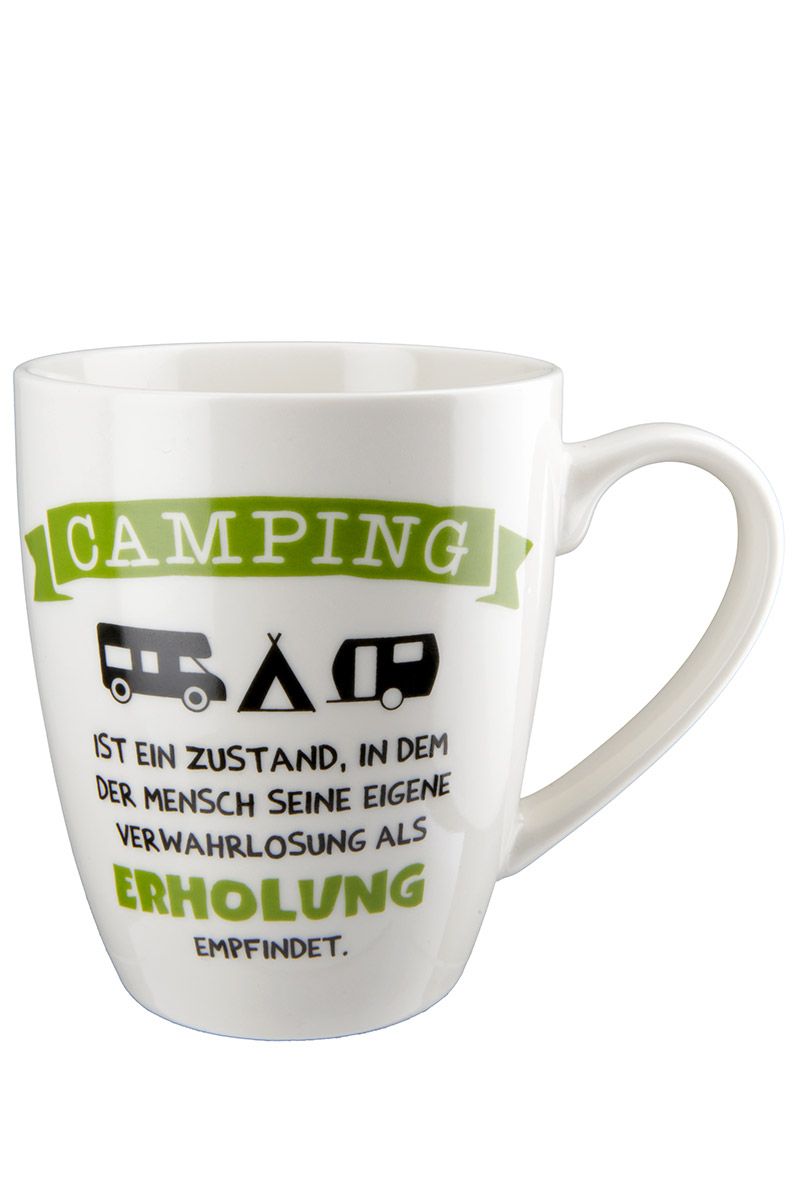Porzellan Tasse "Camping" 