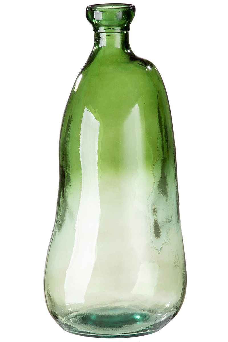 Glas Vase "Kreta" grün Höhe 	51 cm Durchmesser 22 cm